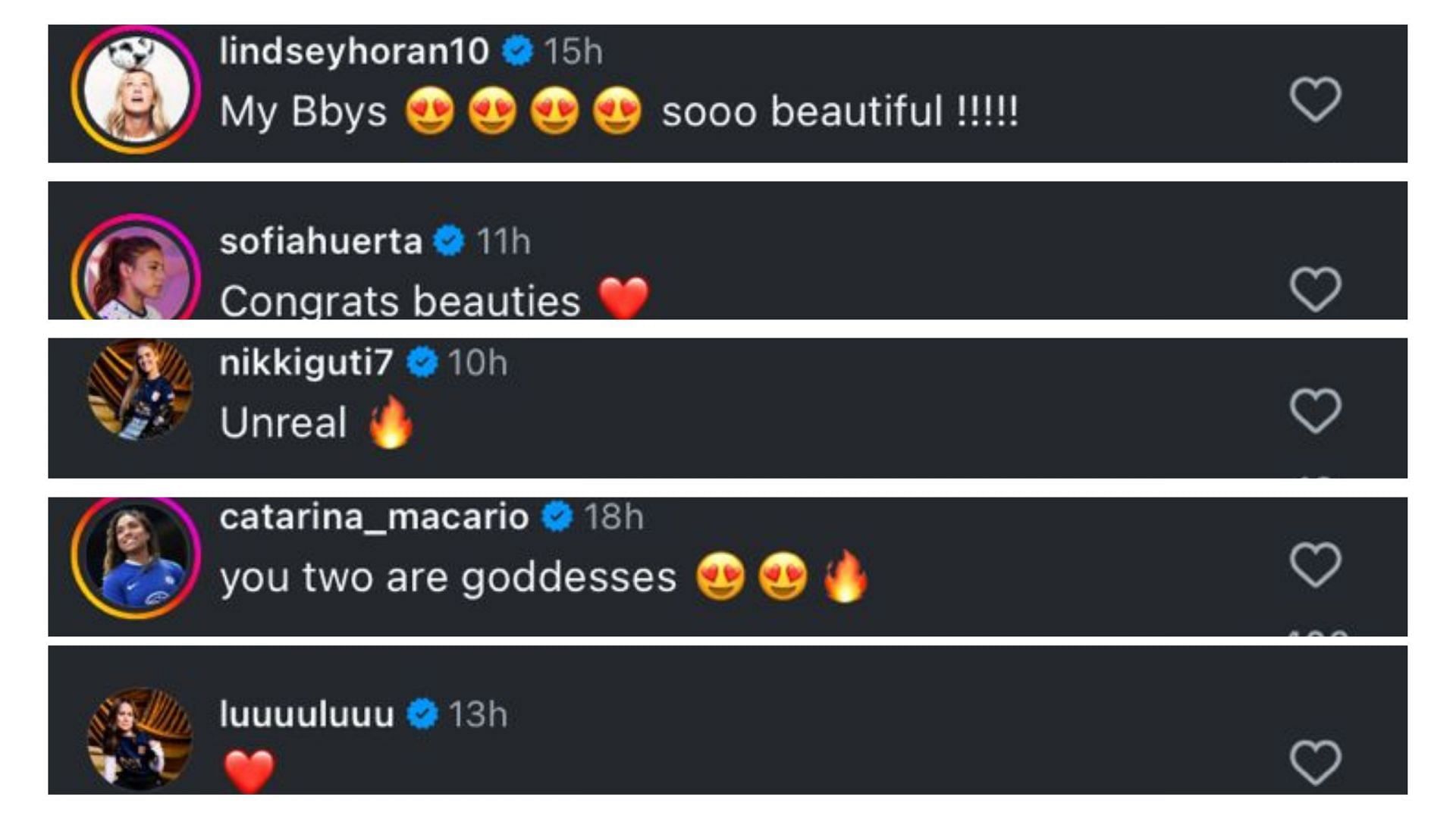 Screenshot of comments (IG/@elliecarpenterr)